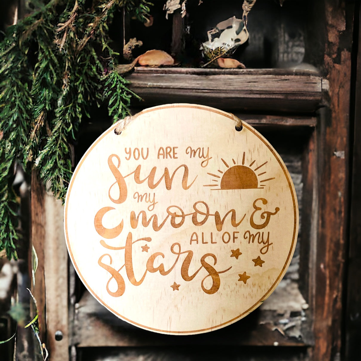 WALL HANGING || WOODEN ROUND PLAQUES