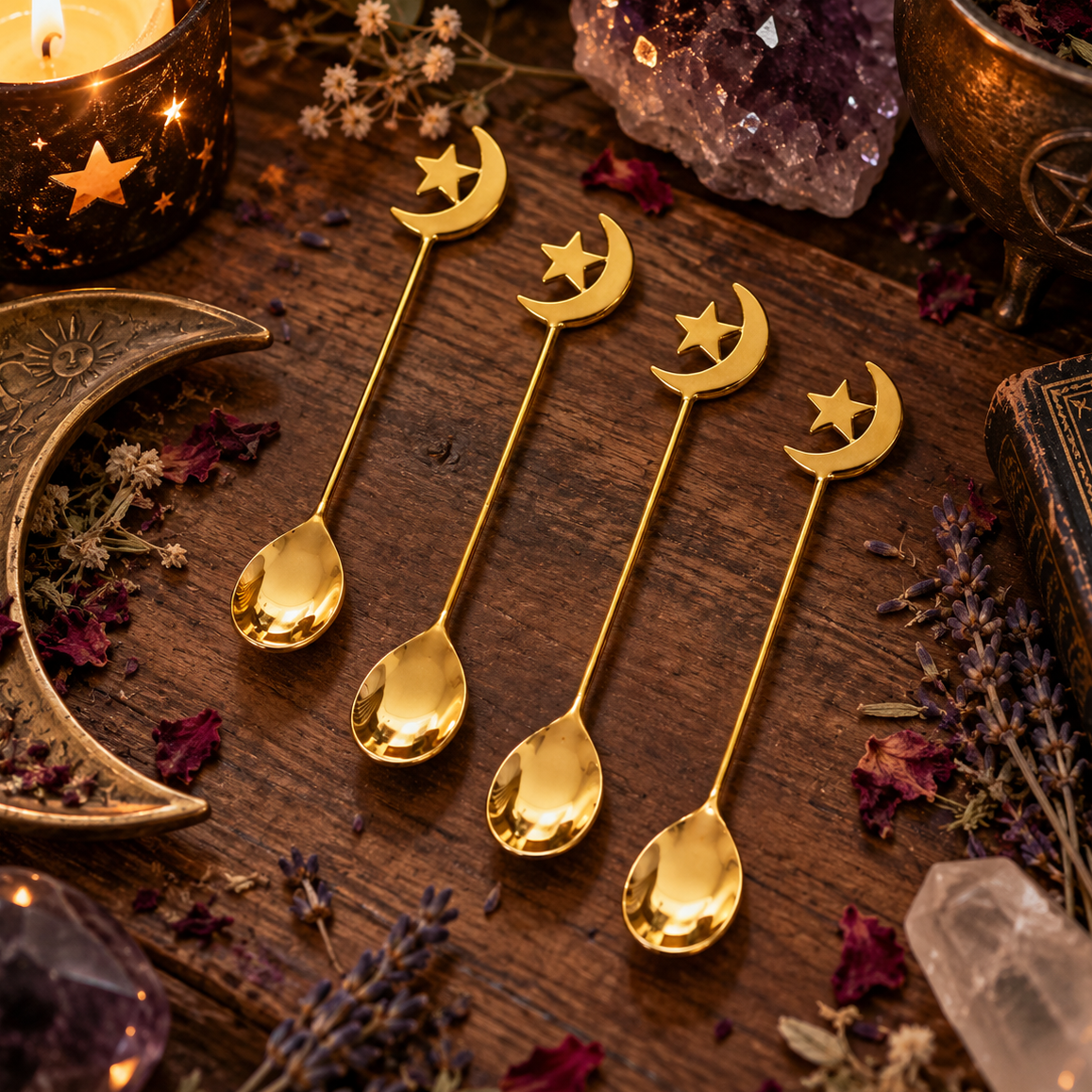 SPOONS || SUN & MOON TEASPOON GIFT SET