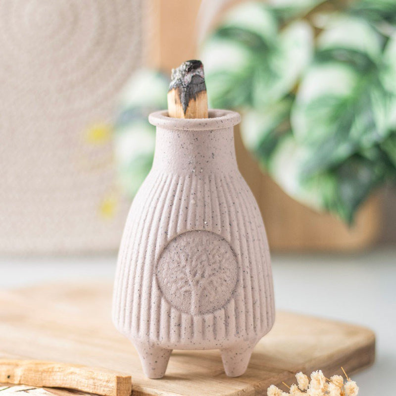 SMUDGE BURNER || CERAMIC - TREE OF LIFE