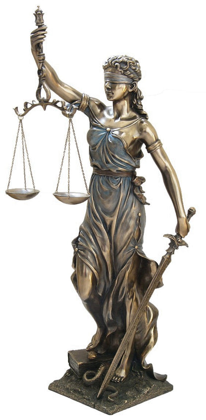 STATUE || LADY JUSTICE - GODDESS OF JUSTICE, TRUTH, BALANCE & DIVINE FAIRNESS