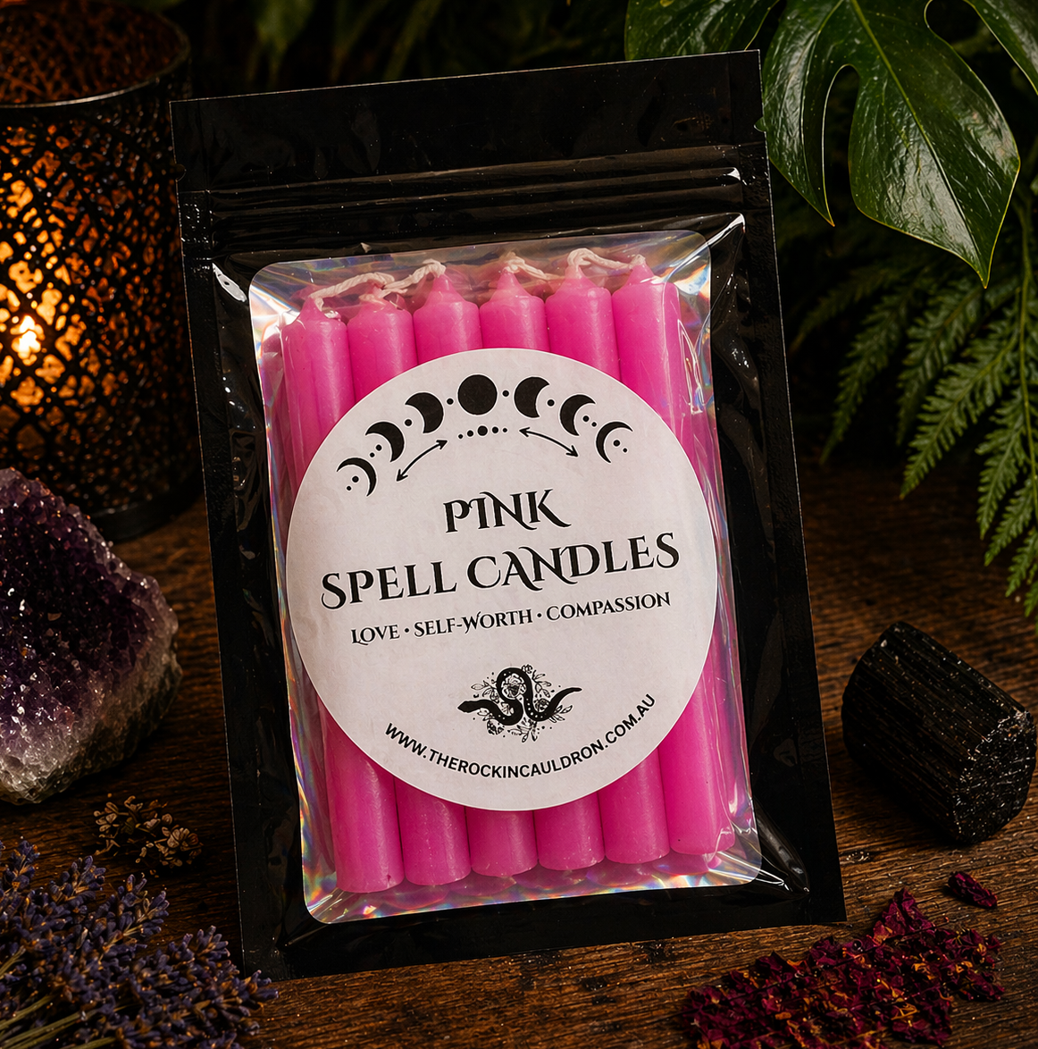 CANDLES || PINK SPELL CANDLES