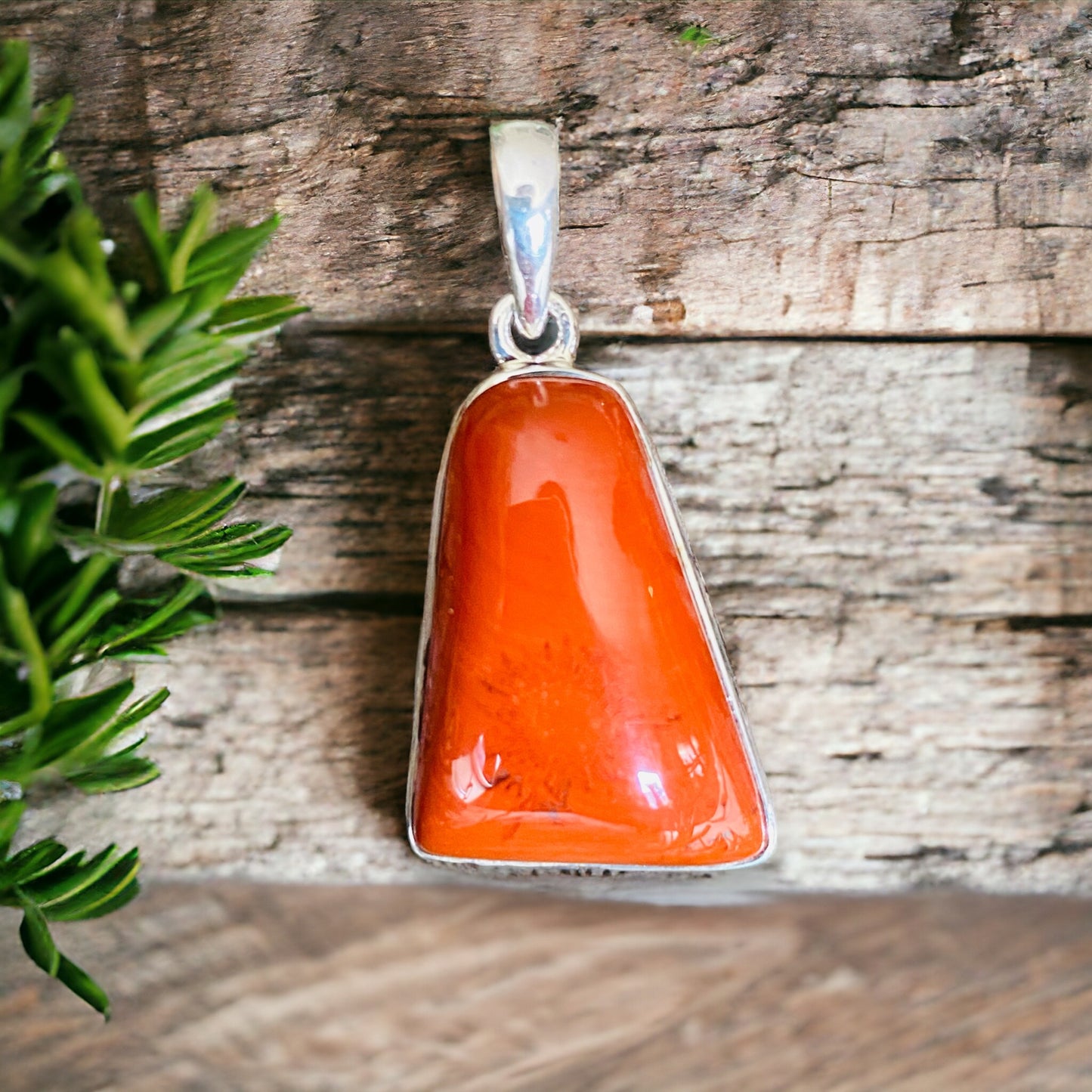 PENDANTS || RED JASPER 925 STERLING SILVER