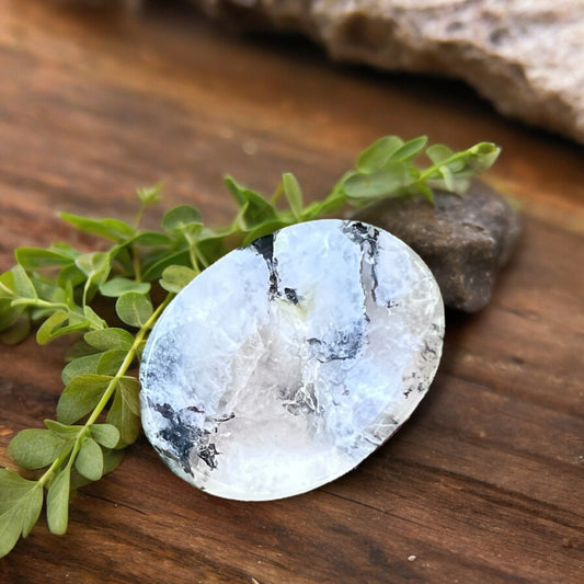 PALM STONES || RAINBOW MOONSTONE WORRY STONE