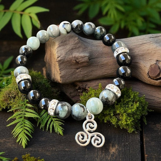 BRACELET || BLACK TOURMALINE & EMERALD