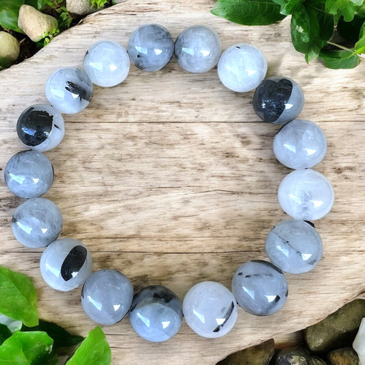 BRACELET || BLACK TOURMALINATED QUARTZ