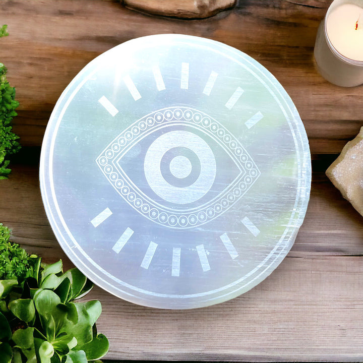 CHARGING PLATE || SELENITE - EVIL EYE
