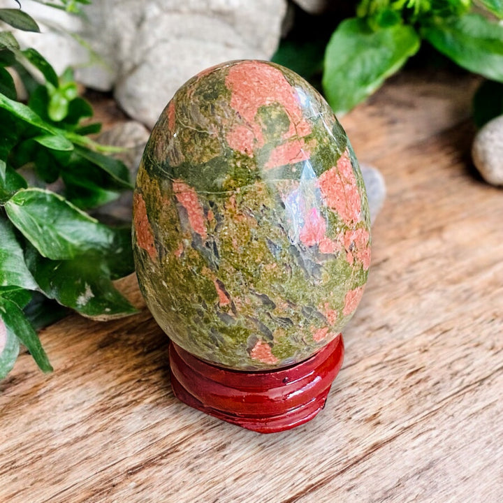 CARVINGS || UNAKITE EGG