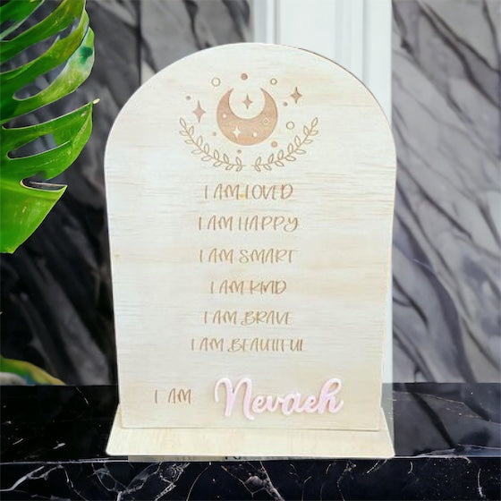 PLAQUES || PERSONALISED AFFIRMATION PLAQUE