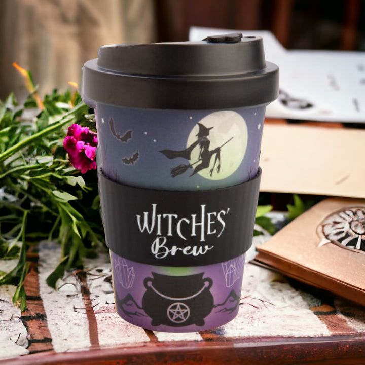 TRAVEL MUGS || ECOGO BAMBOO MUG - WITCHES BREW