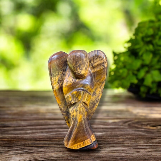 CARVINGS || TIGER EYE ANGEL