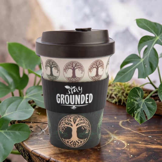 TRAVEL MUGS || ECOGO BAMBOO MUG - TREE OF LIFE
