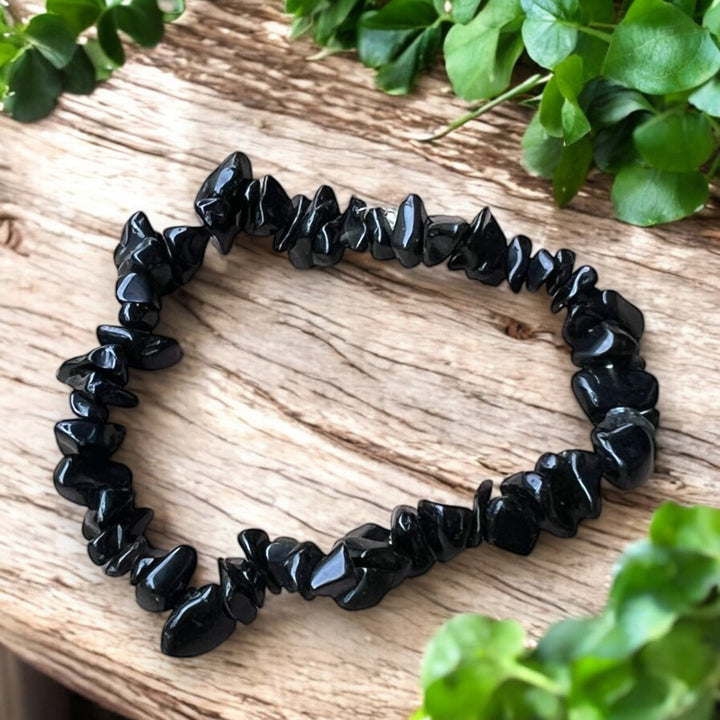 CHIP BRACELET || BLACK OBSIDIAN
