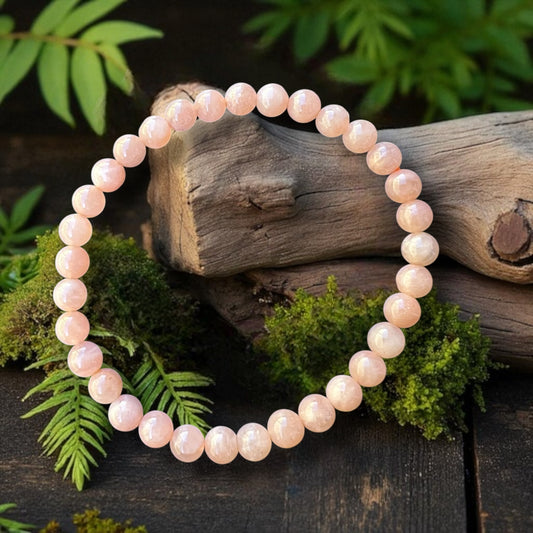 BRACELET || PEACH MOONSTONE