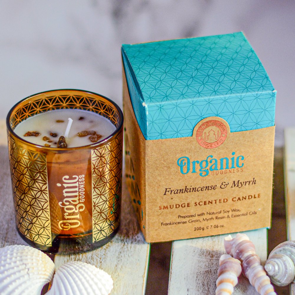 CANDLES || SMUDGE CANDLE - FRANKINCENSE & MYRRH
