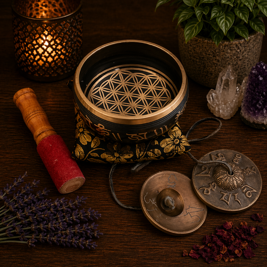 SINGING BOWLS || SINGING BOWL & TINGSHA SET