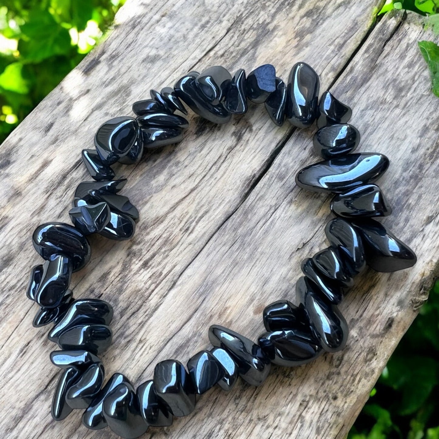 CHIP BRACELET || HEMATITE