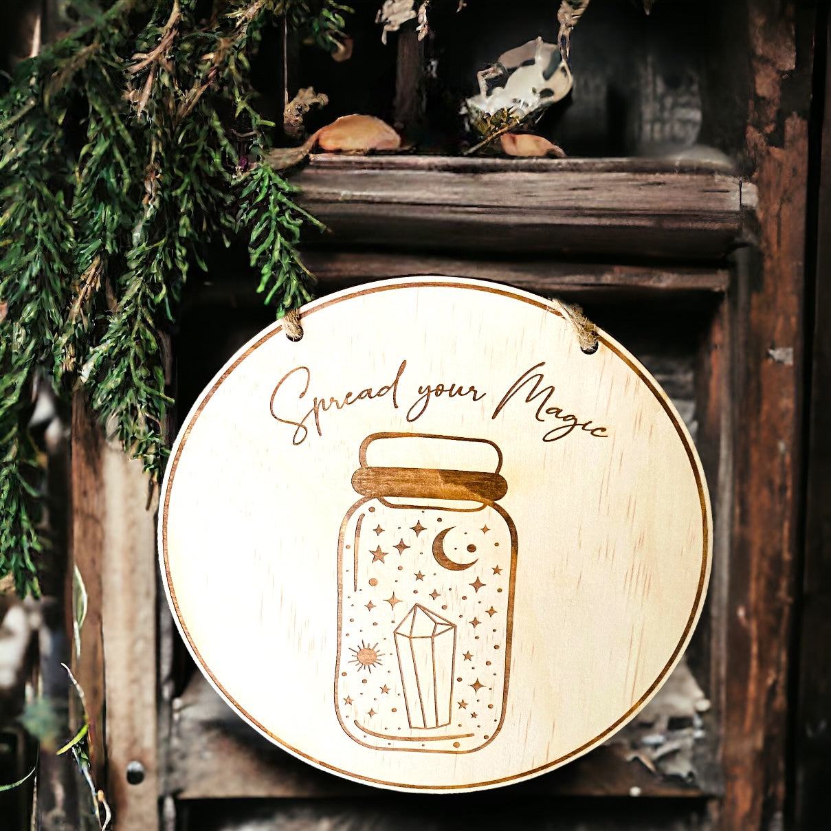 WALL HANGING || WOODEN ROUND PLAQUES