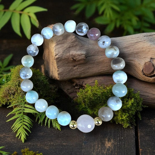 BRACELET || AMAZONITE & QUARTZ