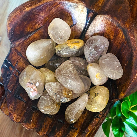 TUMBLE STONES || RUTILATED QUARTZ