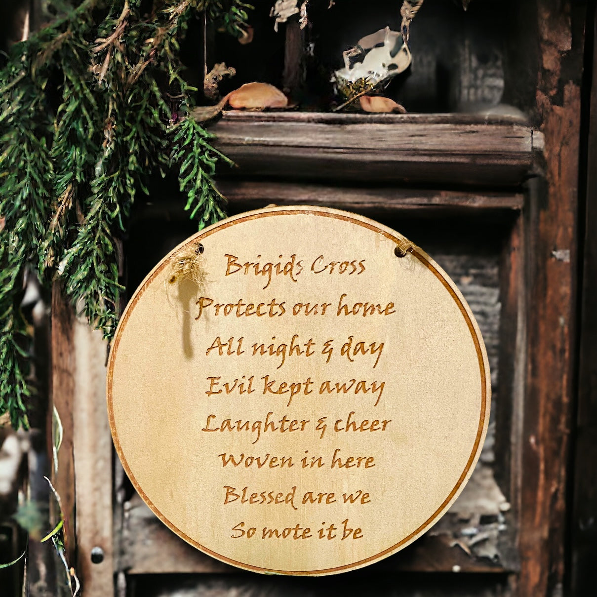 WALL HANGING || ST BRIGIDS CROSS BLESSING WALL PLAQUE