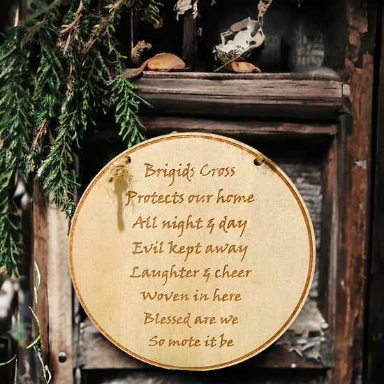 WALL HANGING || ST BRIGIDS CROSS BLESSING WALL PLAQUE