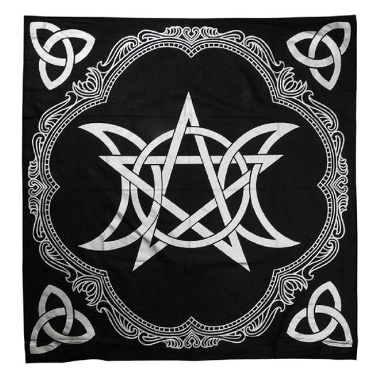ALTAR CLOTH || PENTACLE TRIPLE MOON