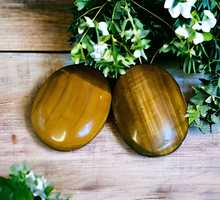 PALM STONES || GOLDEN TIGER EYE