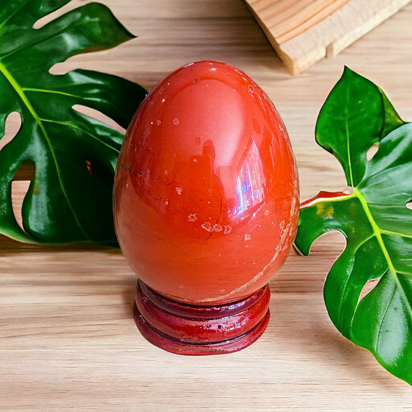 CARVINGS || RED JASPER EGG