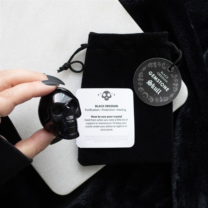 CARVINGS || BLACK OBSIDIAN SKULL