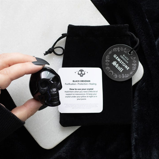 CARVINGS || BLACK OBSIDIAN SKULL