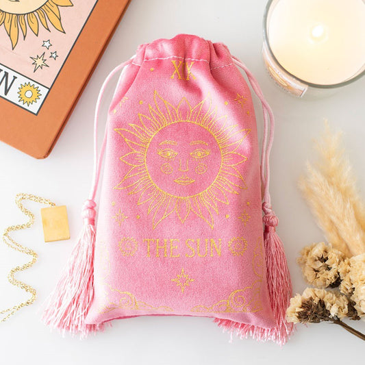 ORACLE/TAROT BAGS || THE SUN VELVET BAG