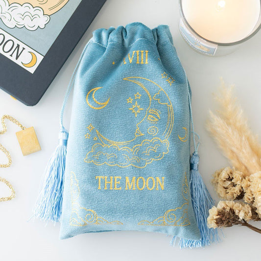 ORACLE/TAROT BAGS || THE MOON VELVET BAG