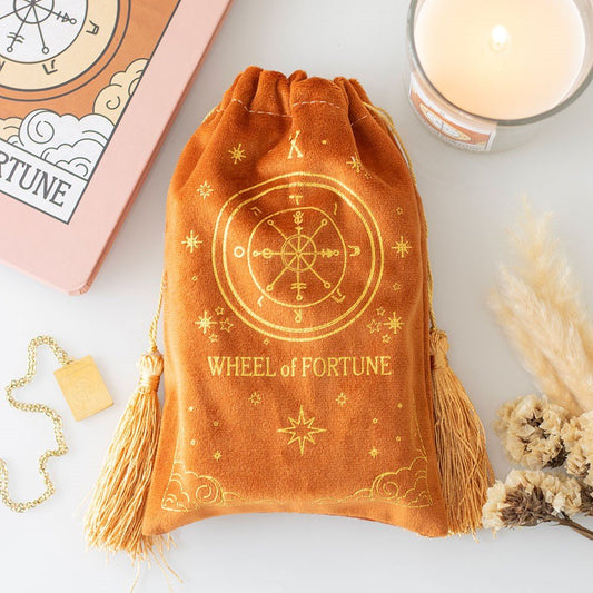 ORACLE/TAROT BAGS || THE WHEEL OF FORTUNE VELVET BAG