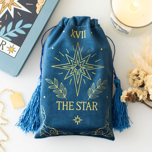 ORACLE/TAROT BAGS || THE STAR VELVET BAG