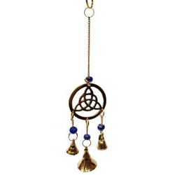 BRASS BELL CHIMES || TRIQUETRA - 23CM