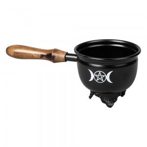 CAULDRONS || TRIPLE MOON - METAL WITH HANDLE