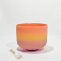 SINGING BOWLS || QUARTZ CRYSTAL COLOURED - RAINBOW - 8"