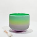 SINGING BOWLS || QUARTZ CRYSTAL COLOURED - RAINBOW - 8"