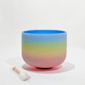SINGING BOWLS || QUARTZ CRYSTAL COLOURED - RAINBOW - 8"