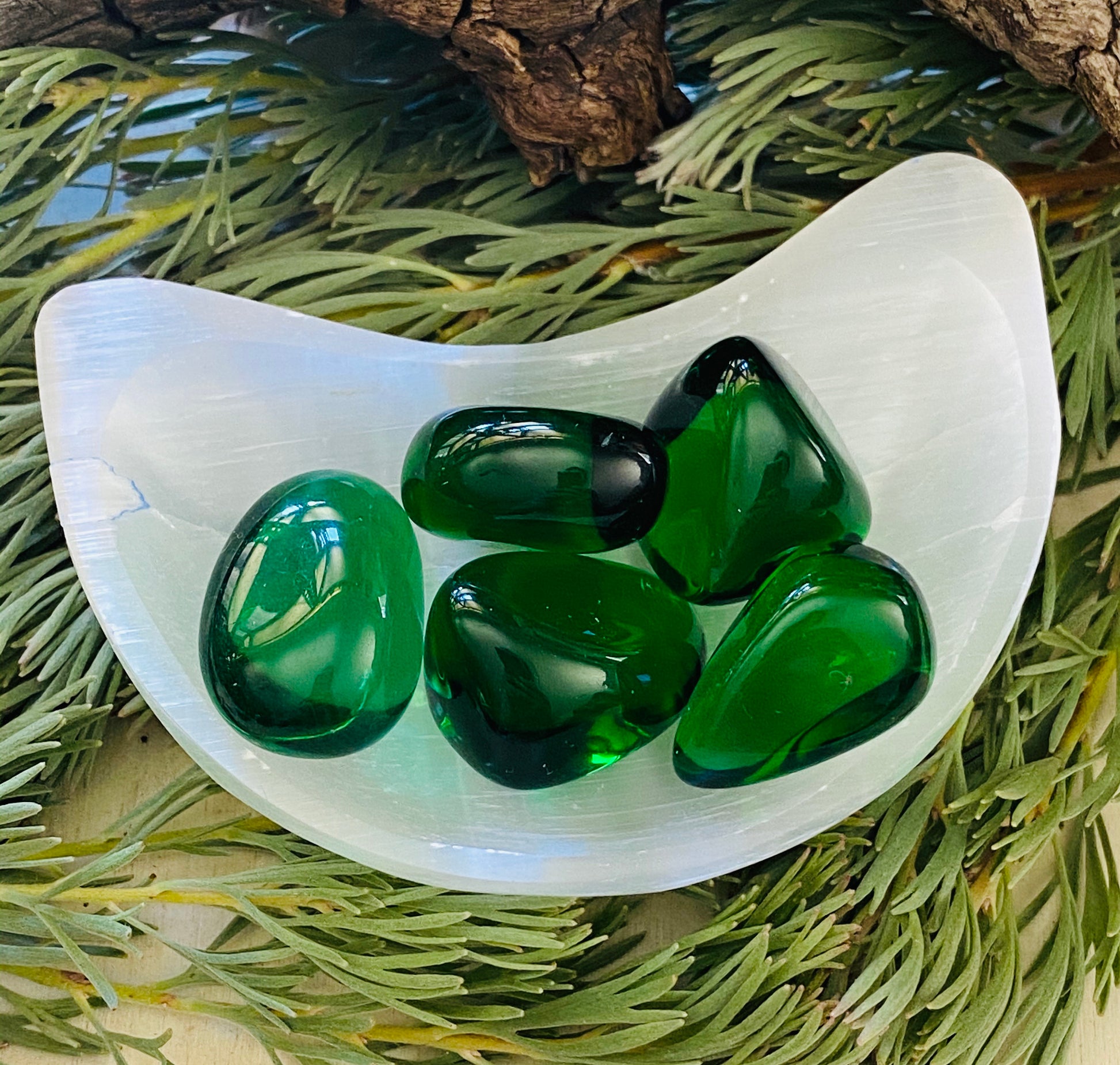 TUMBLE STONES || GREEN OBSIDIAN
