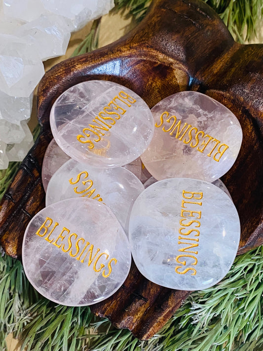 NAME STONE || ROSE QUARTZ - “BLESSINGS”