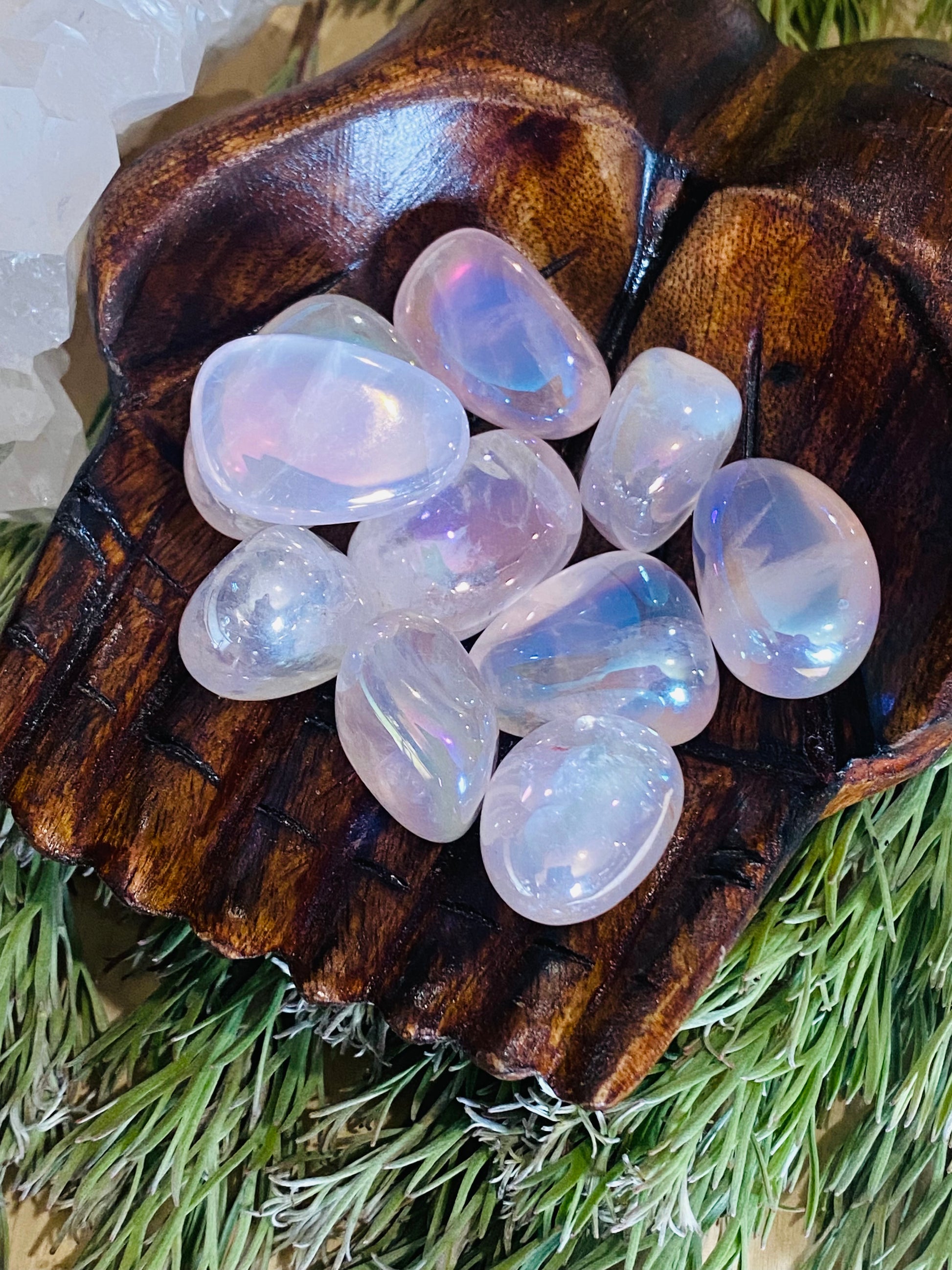 TUMBLE STONES || ROSE AURA QUARTZ