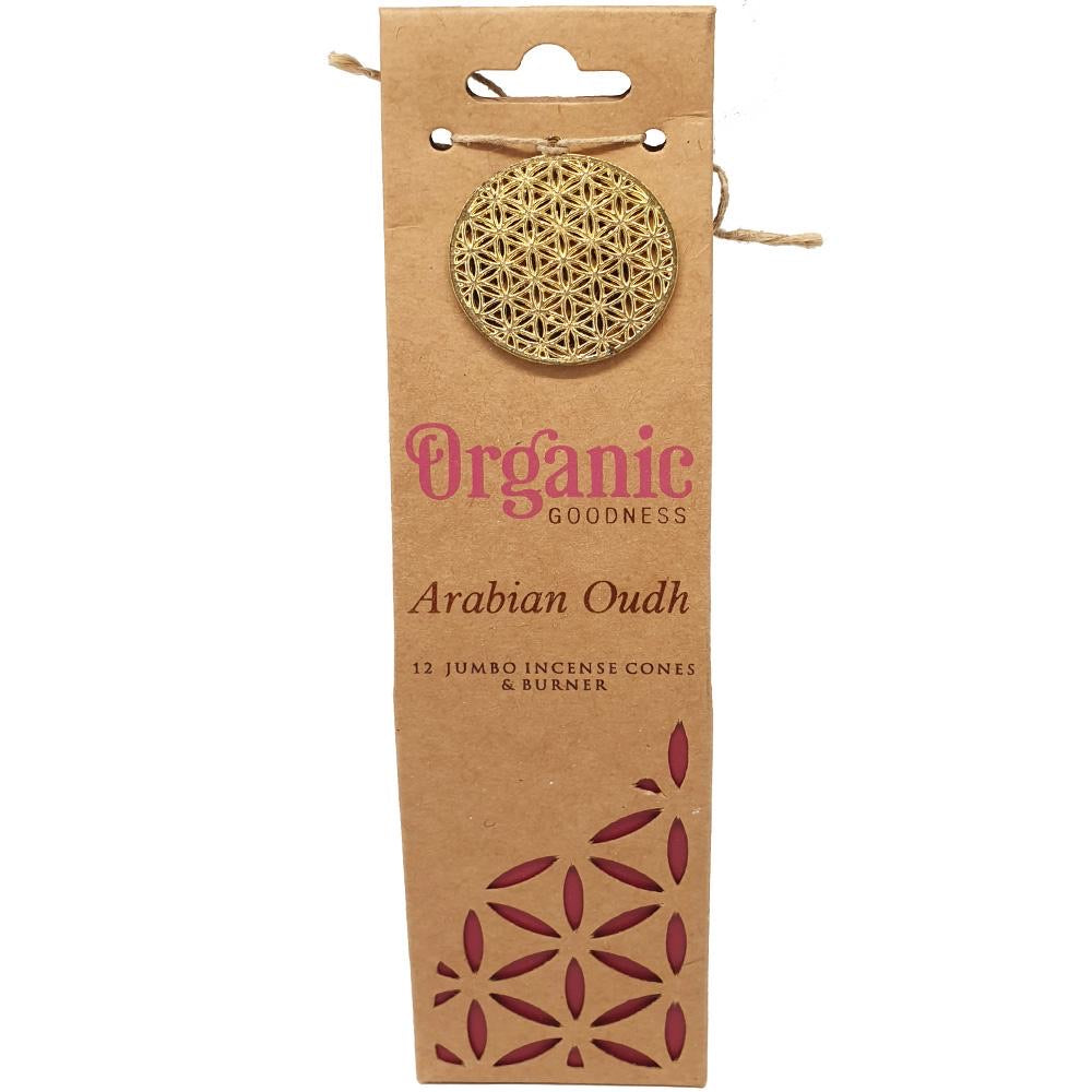 INCENSE || ORGANIC GOODNESS - ARABIAN OUDH - JUMBO CONES