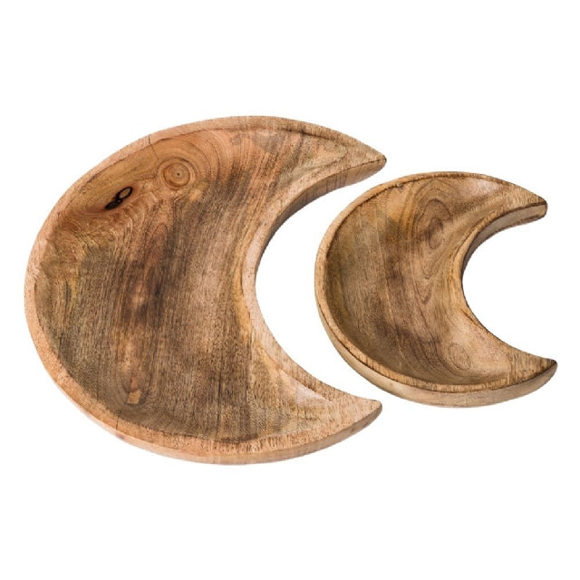 BOWLS || WOODEN CRESCENT MOON BOWL - 30CM