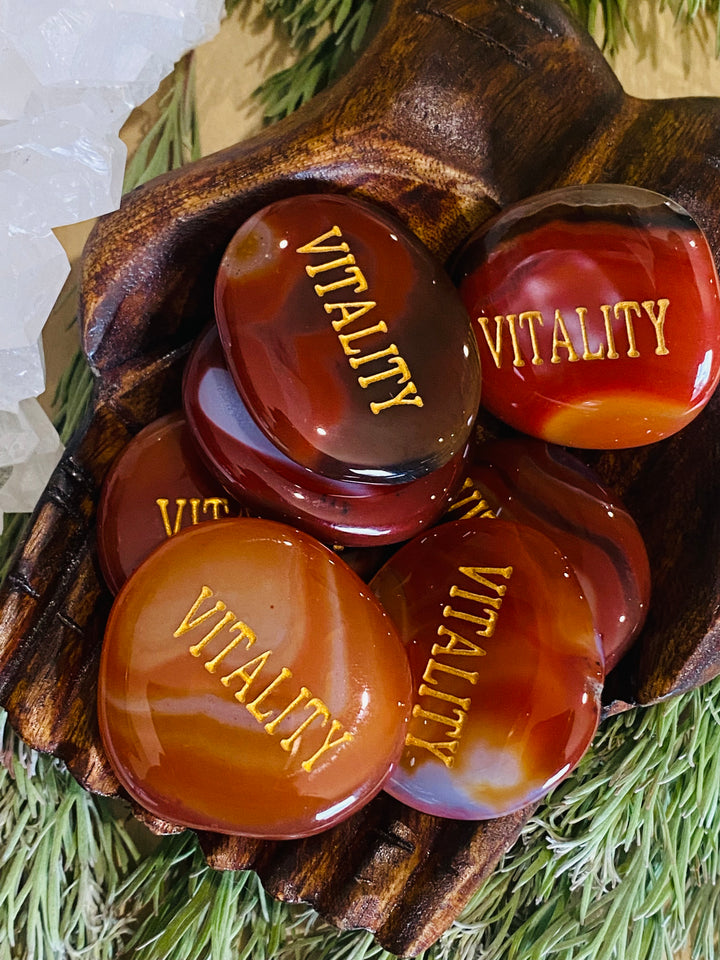 NAME STONE || CARNELIAN - “VITALITY”