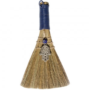 BESOM || WITCHES BROOM - HAMSA & EVIL EYE