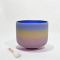 SINGING BOWLS || QUARTZ CRYSTAL COLOURED - RAINBOW - 8"
