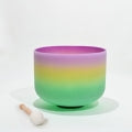 SINGING BOWLS || QUARTZ CRYSTAL COLOURED - RAINBOW - 8"