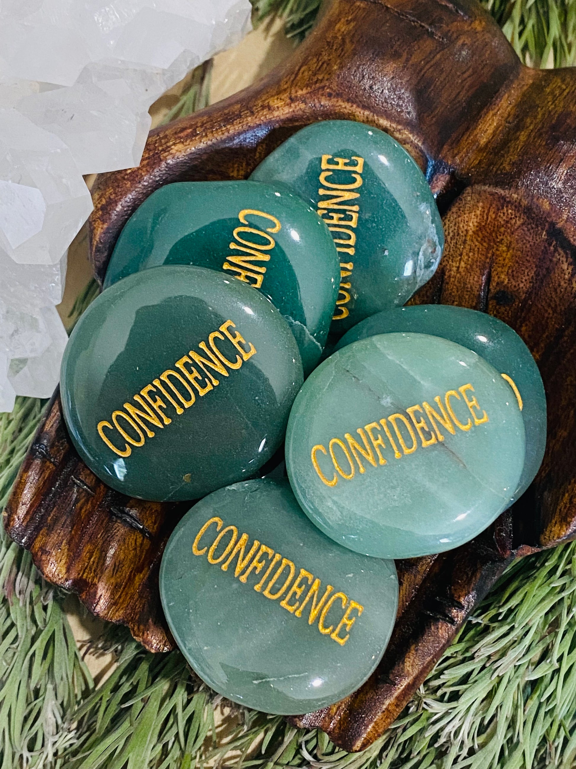 NAME STONE || GREEN AVENTURINE - “CONFIDENCE”