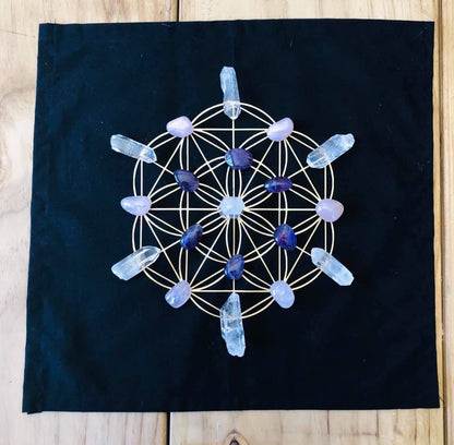 CRYSTAL GRID CLOTH - SEED OF LIFE